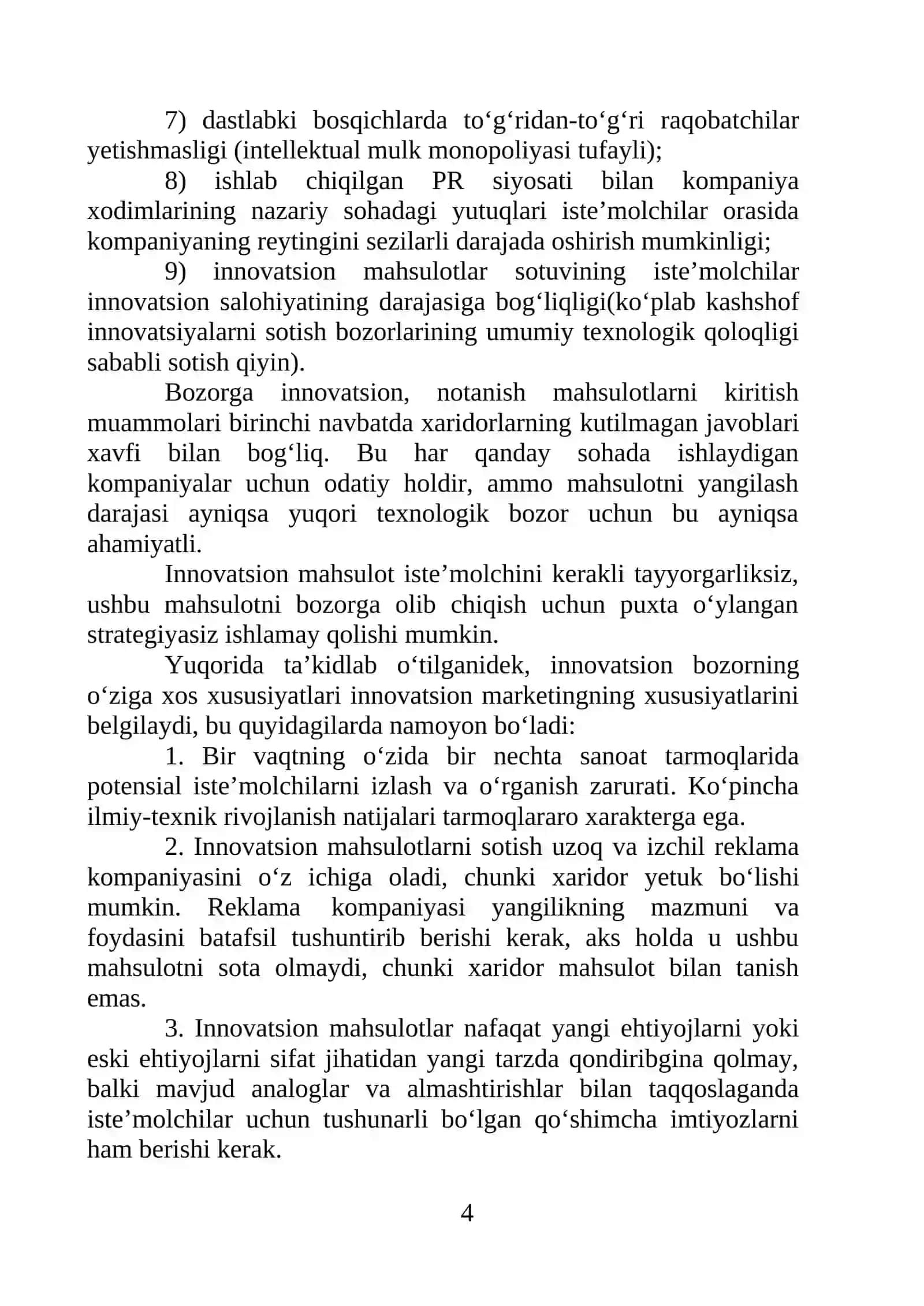 INNOVATSION MAHSULOTLARNI BOZORGA OLIB CHIQISH 4