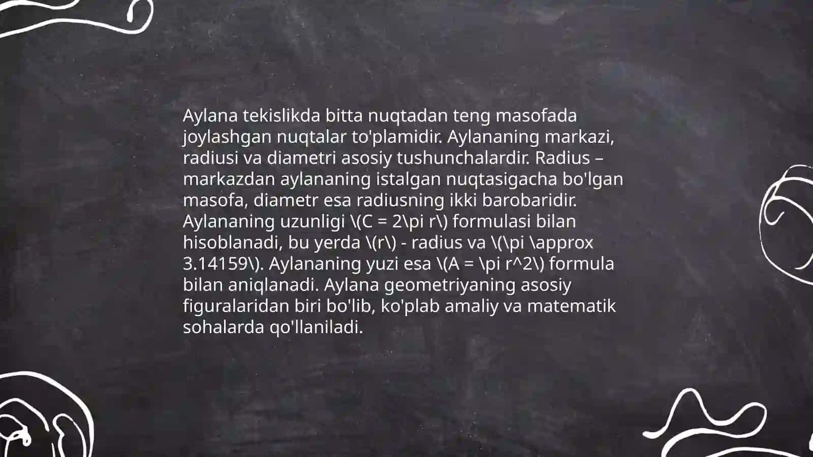 Uchburchakga ichki chizilgan aylana 4