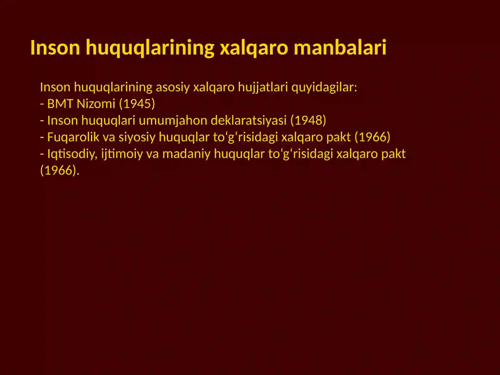 Inson huquqlari tushunchasi 4