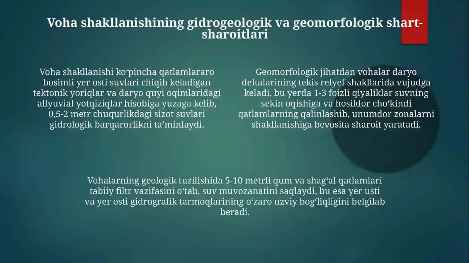 Vohalandshaftlarivaulardayuzberayotgantabiiygeografikjarayonlartahlili 4