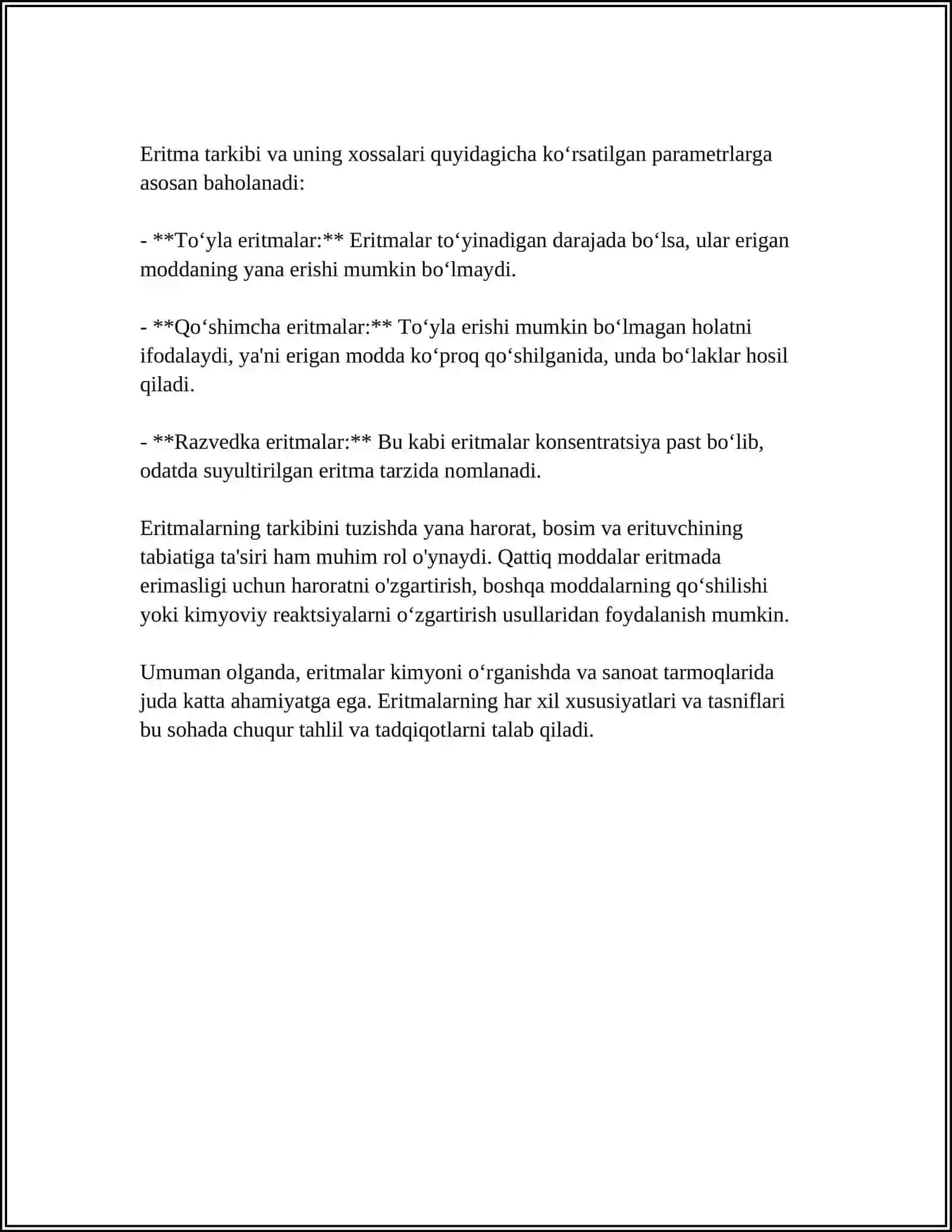ERITMALARNING ELEKTR OʻTKAZUVCHANLIGI 4