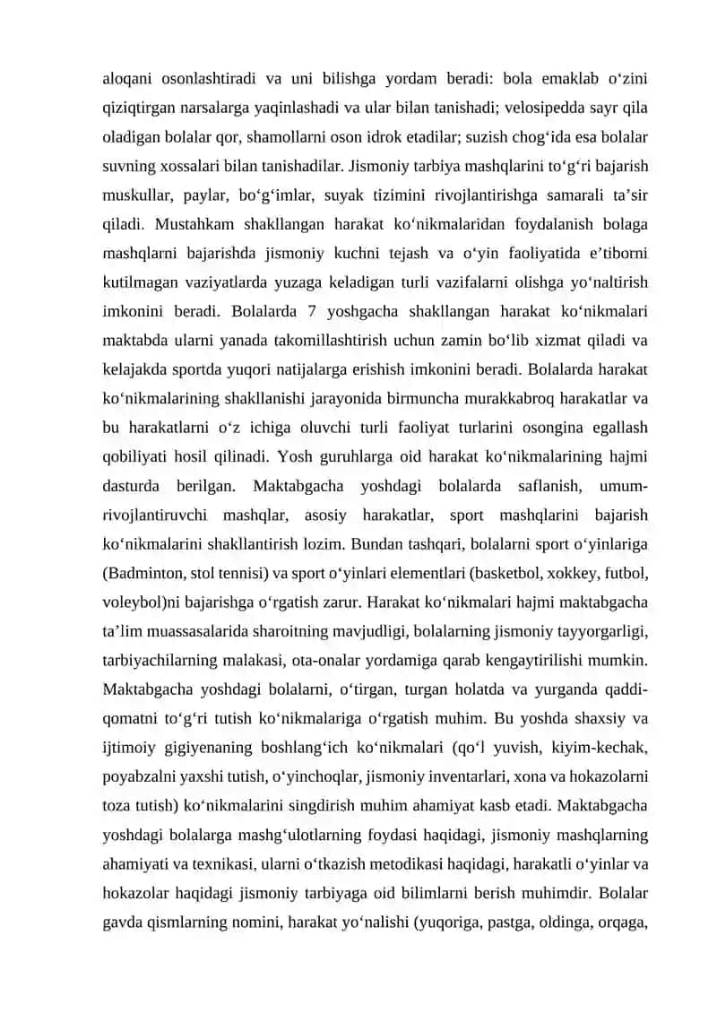 Maktabgacha ta’limda jismoniy tarbiya metodikasi 4