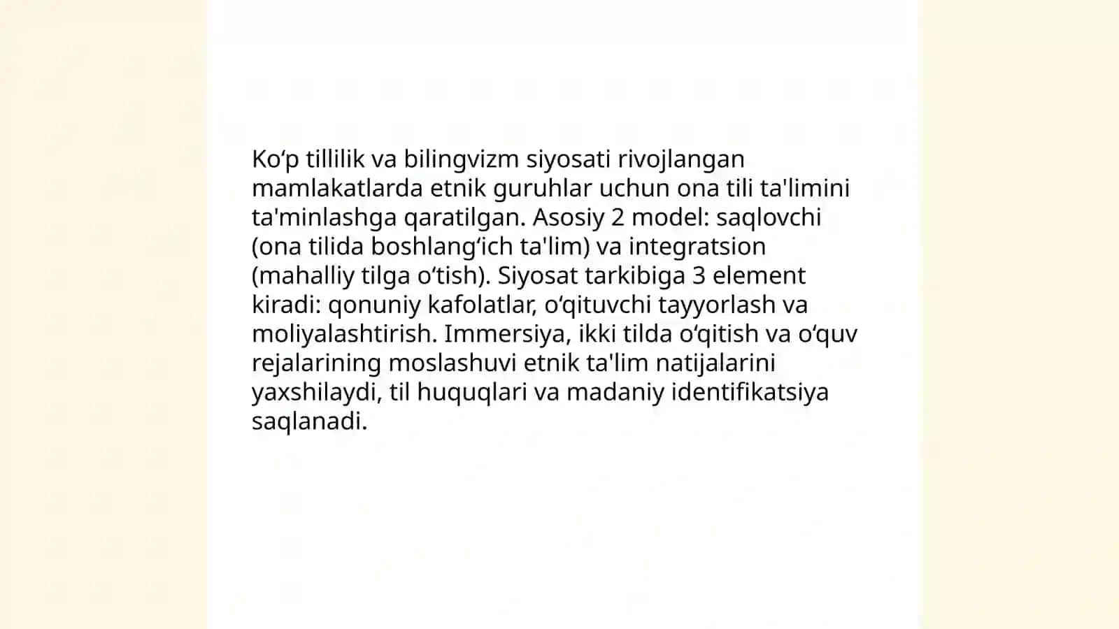 Jaxonning rivojlangan mamlakatlarda tarbiyaviy jarayonlarning etnik xususiyatlari 4
