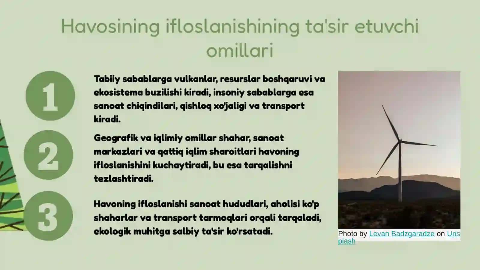 Atmosfera havosining ifloslanishi 4
