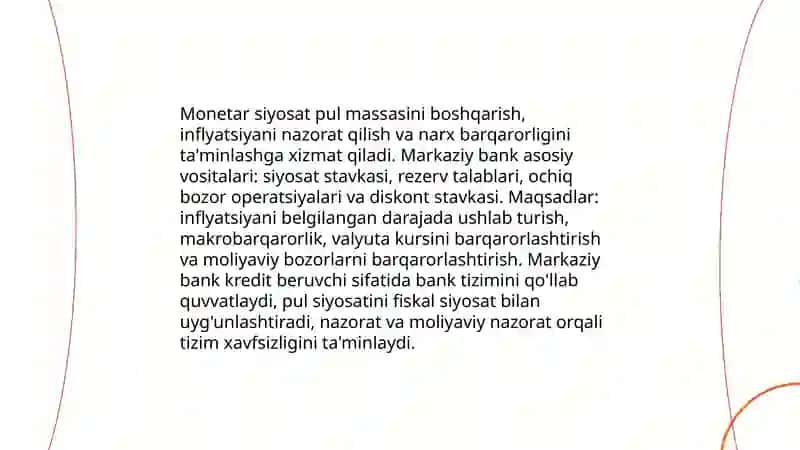 Bozor iqtisodiyotini tartibga solishda davlatning ro'li 4