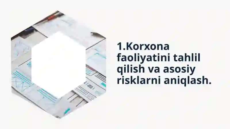 RISK MENEJMENT REJASI TUZISH, MUAMMONI ANIQLASH VA YECHIMLARNI LOYIHA SHAKLIDA ISHLAB CHIQISH 4