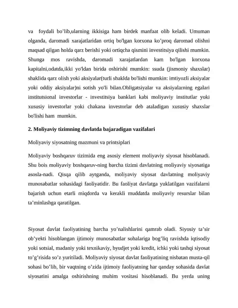 Moliyaviy tizim funksiyalarini amalga oshirish amalyoti 4