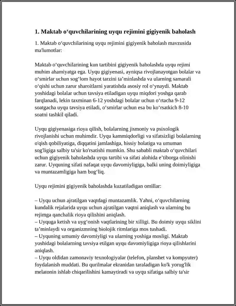 BOLALAR VA OʻSMIRLAR GIGIYENASI 4
