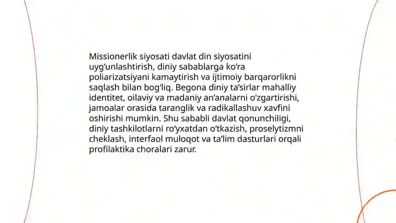 MISSIONERLIK VA PROZELITIZMNING SIYOSIY-IJTIMOIY XAVFI 4