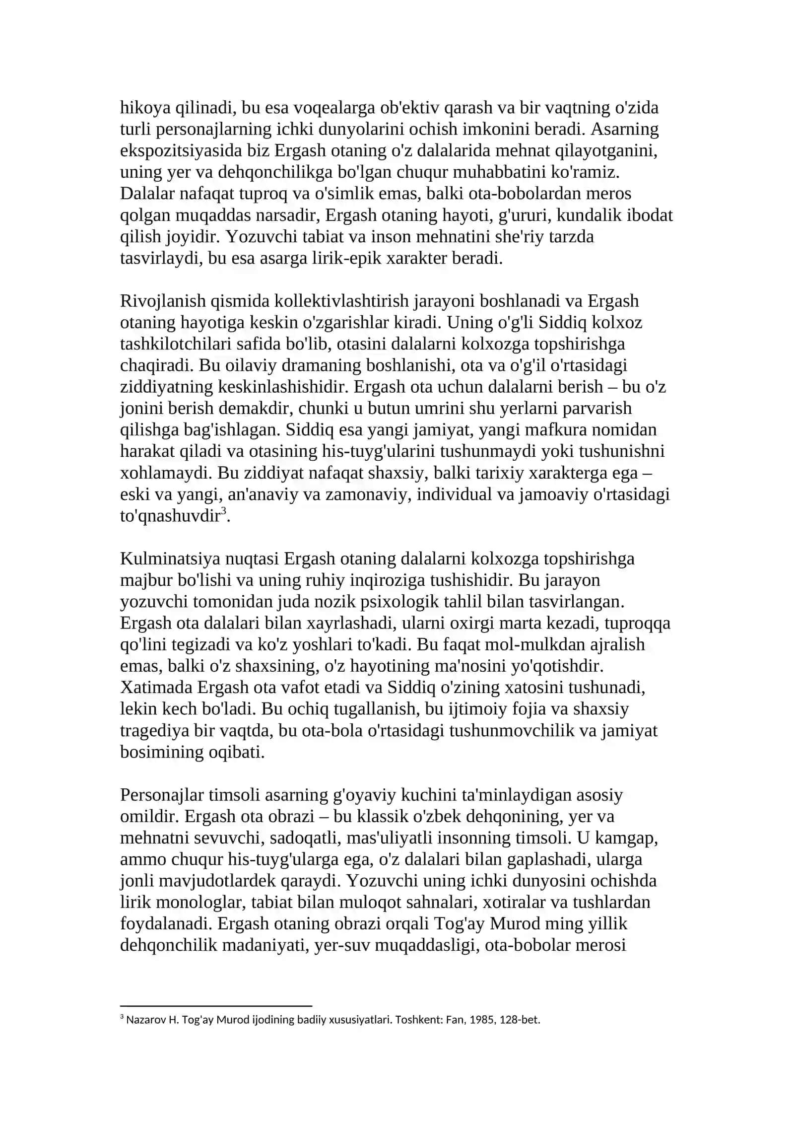 OTAMDAN QOLGAN DALALAR ASARI TAHLILI 4