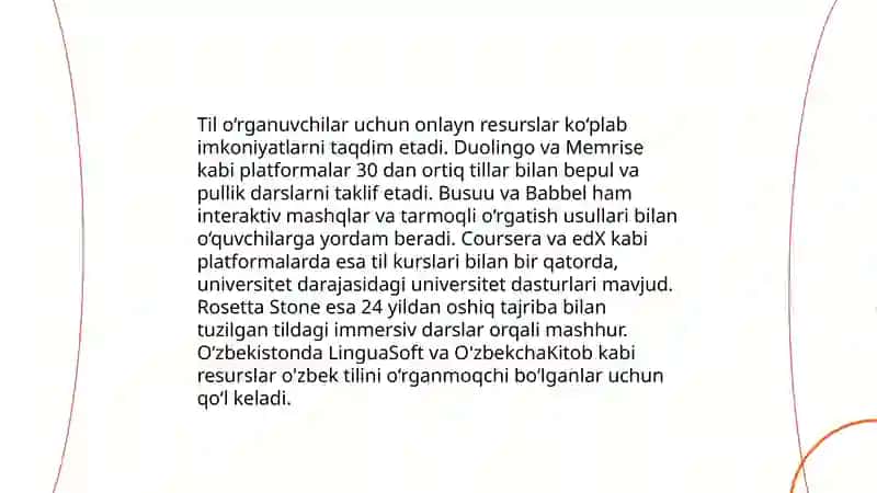 Uzluksiz taʼlim tizimida chet tillarini oʻqitish vositalari va mashqlar tizimi 4