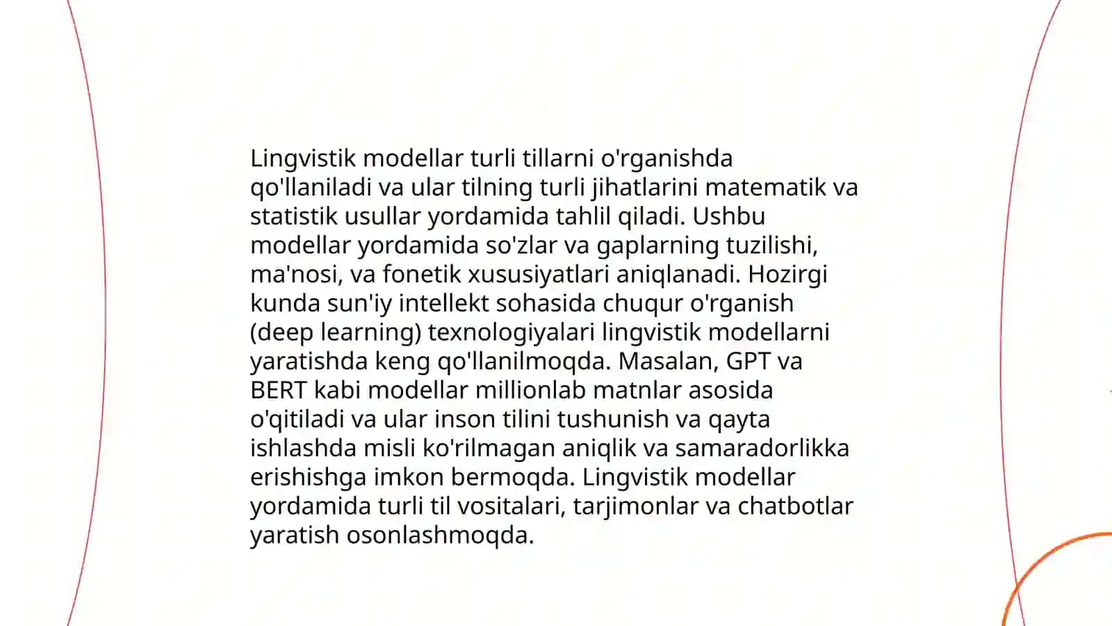 Nutqni tushunuvchi dasturning lingvistik asoslari 4
