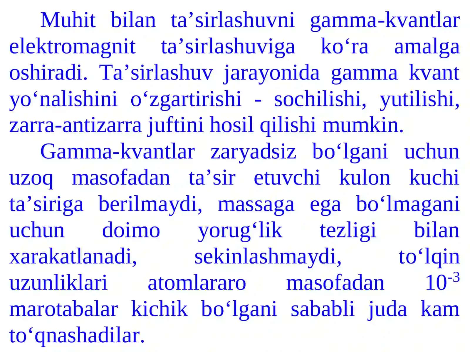 Gamma-nurlanishlarning modda bilan o‘zaro ta’siri 4