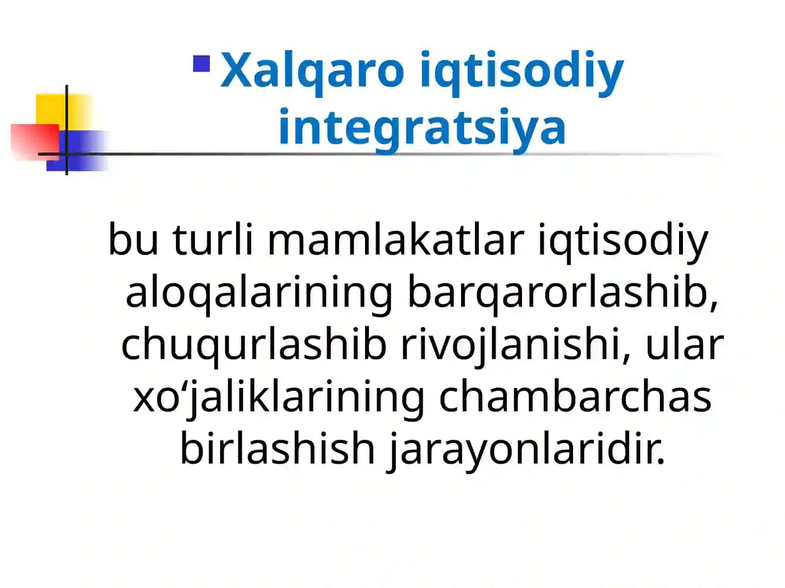 Iqtisodiyotning xalqaro integratsiyasida xorijiy investitsiyalarning o’rni va ularning xalqaro harakatini tartibga solish 4
