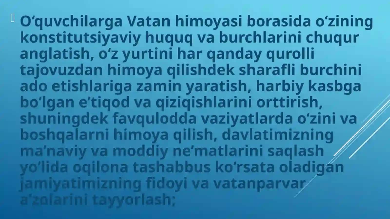 Chaqiruvga qadar boshlang‘ich tayyorgarlik 4