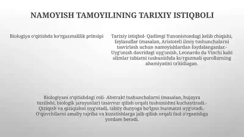 Bialogiyani Oqitishda Korgazmalik Prinspining Roli 4