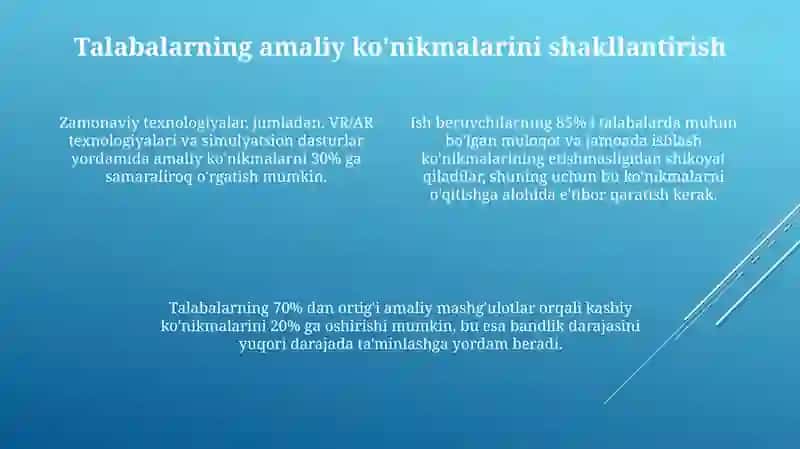 Mehnat bozori talabalarni hisobga olish va ta’lim jarayonini muvafaqqiyatli ta’minlash 4
