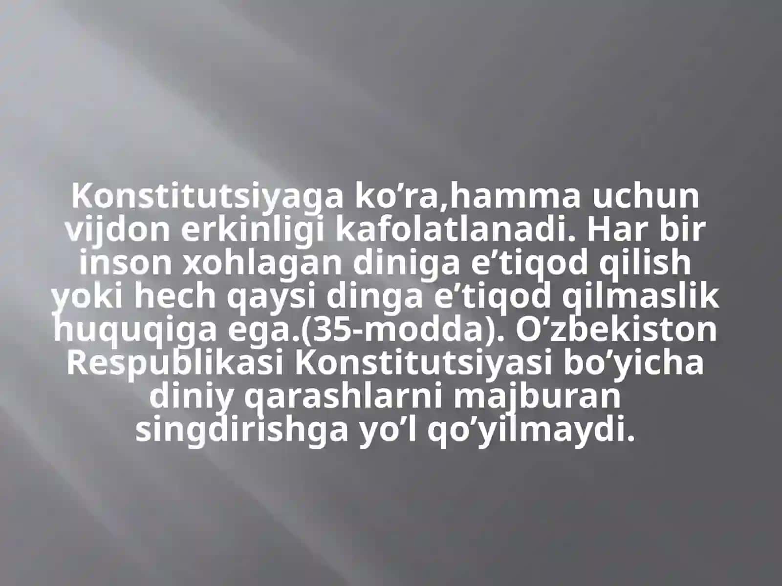 Vijdon Va E’TIQOD ERKINLIGINING TA’RiFi 4