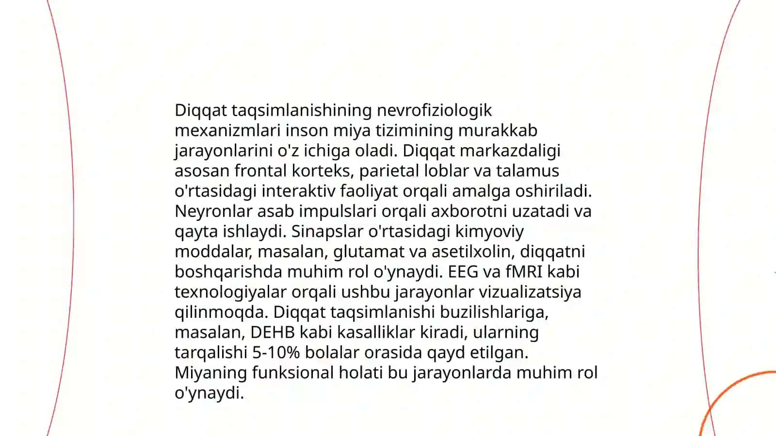 Diqqat ko'lami, diqqat taqsimlanishi, shaxsda diqqat rivojlanishi 4