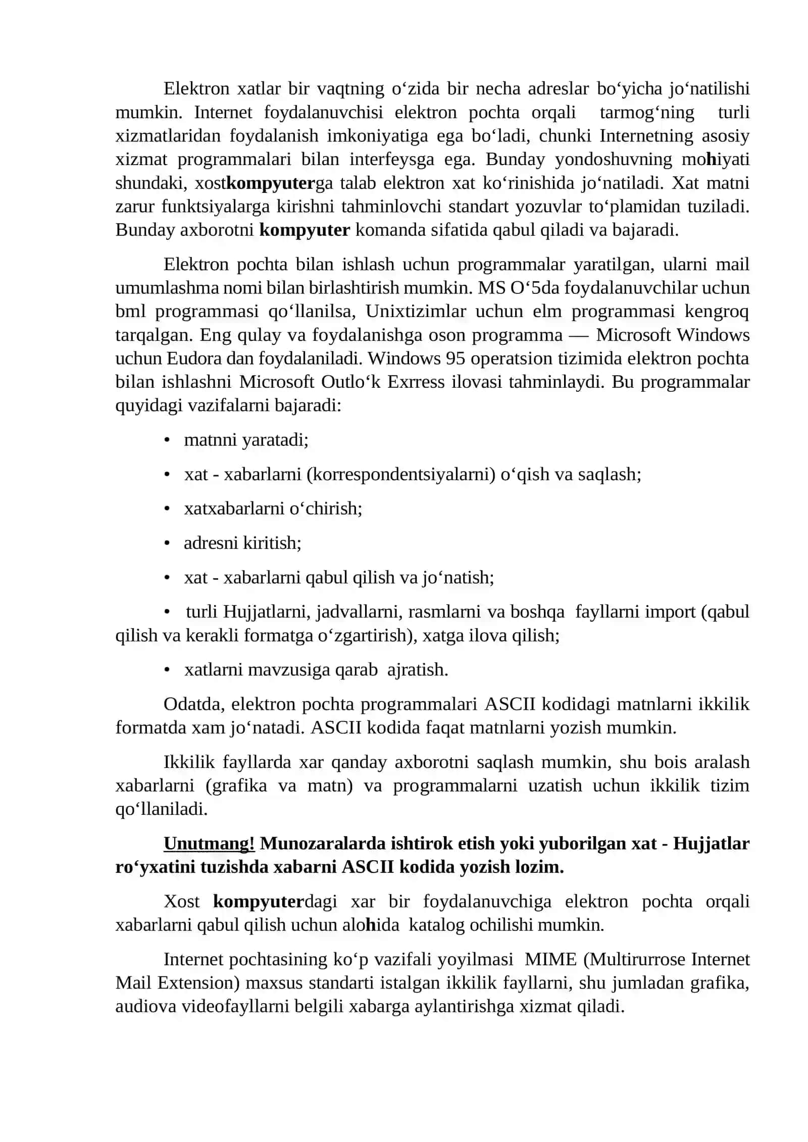 Mavzu №32: Qidiruv tizimlari. Ijtimoiy tarmoqlar. Masofadan ma’lumotlar almashish 4