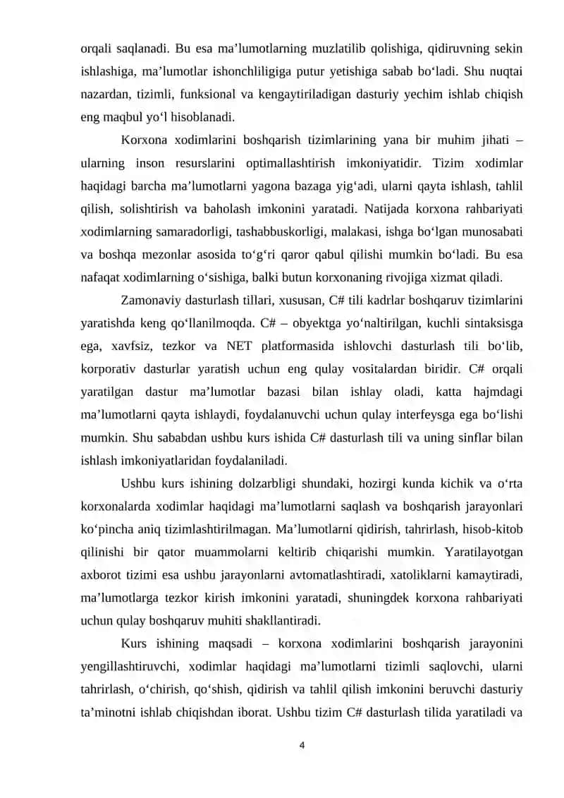 Korxona xodimlarini boshqarish tizimlari 4