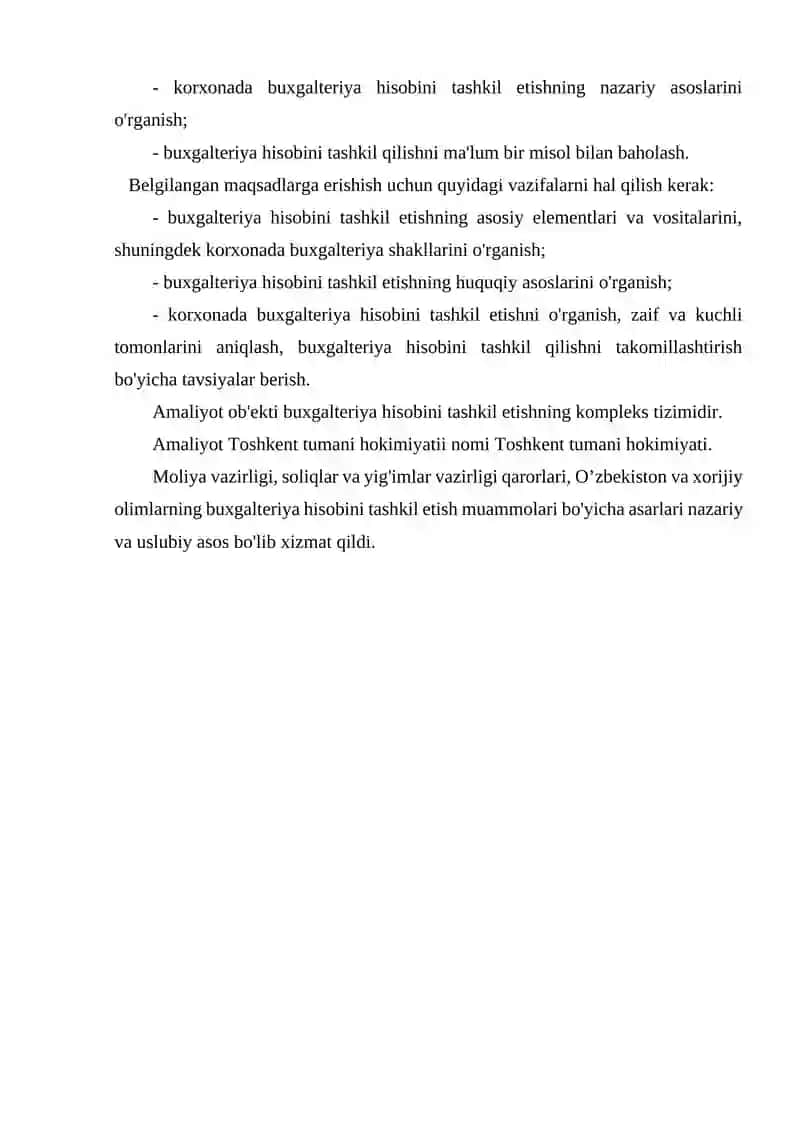 Buxgalteriya hisobini tashkil etishning nazariy asoslari 4