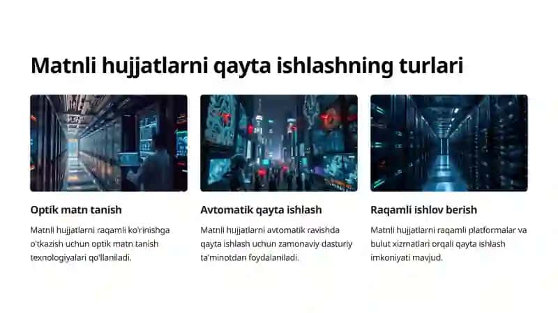 Matnli hujjatlarni qayta ishlash texnologiyalari 4
