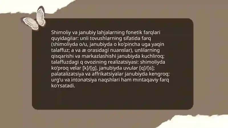 Oʻzbek tili lahja va shevalari 4