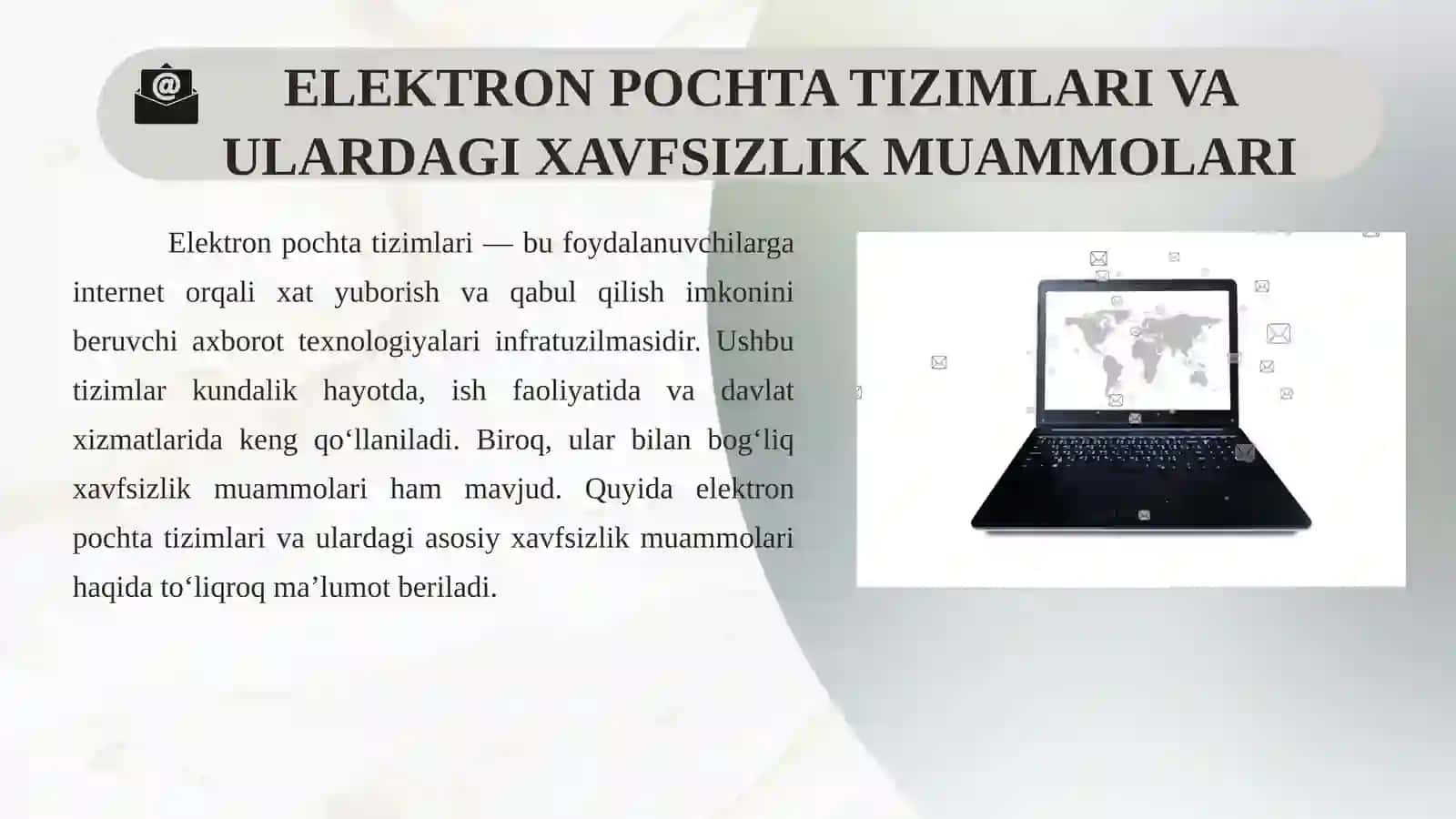 Spamni aniqlash uchun electron pochta xabarlarini tasniflash algoritmini ishlab chiqish 4