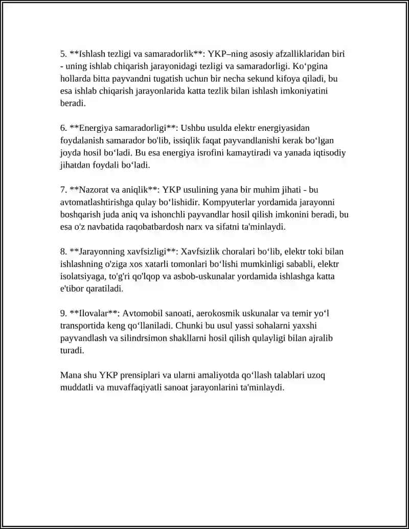 REFERAT Mavzu: YOYLI KONTAKTLI PAYVANDLASHNI OʻRGANISH 4