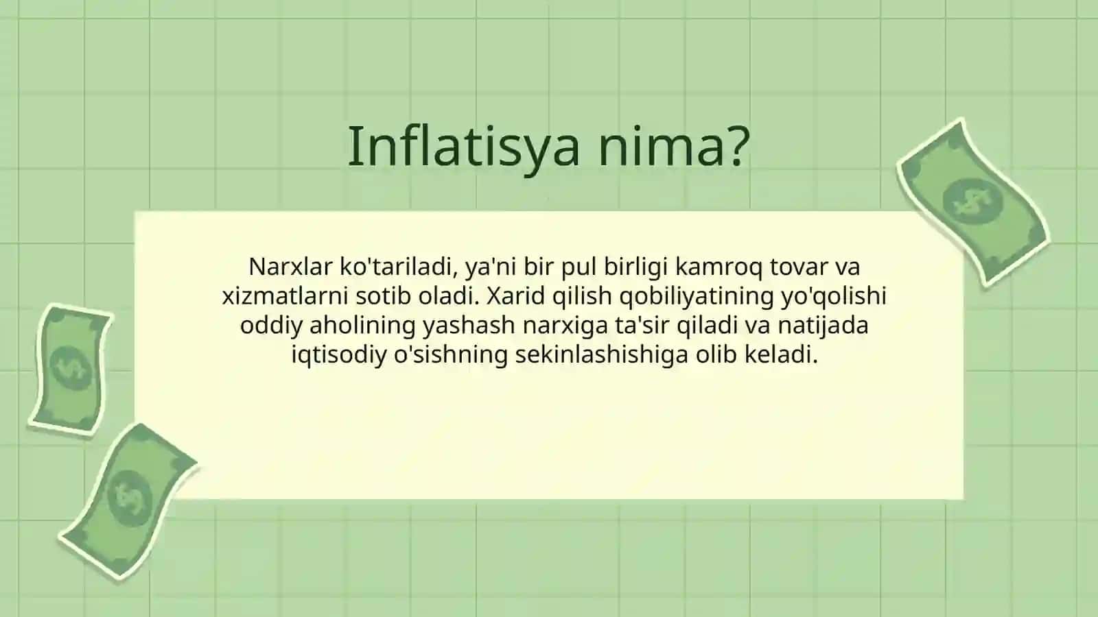 INFLYATSIYA VA AKSINFLYATSIYAGA QARSHI SIYOSAT 4