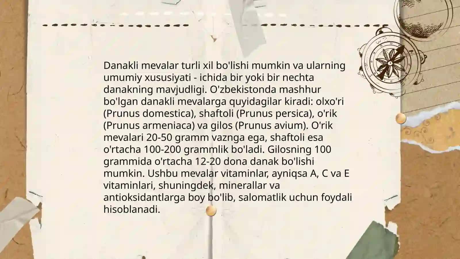 Urugʻli va danakli mevalar 4