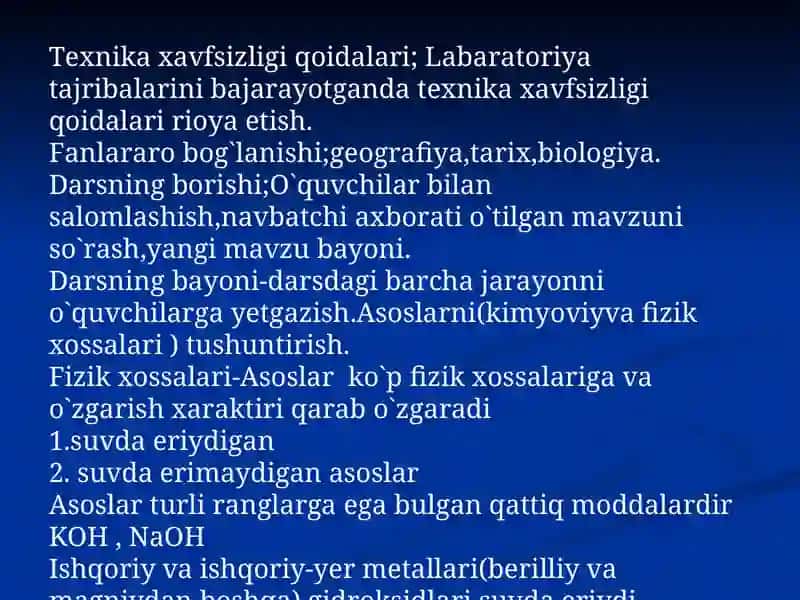 Asoslarning olinishi va xossalari 4