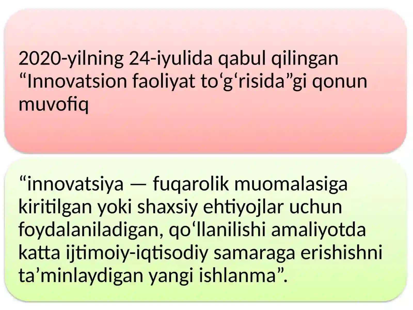ИҚТИСОДИЁТДА ИННОВАЦИОН ФАОЛИЯТНИ ЎЗИГА ХОС ХУСУСИЯТЛАРИ 4