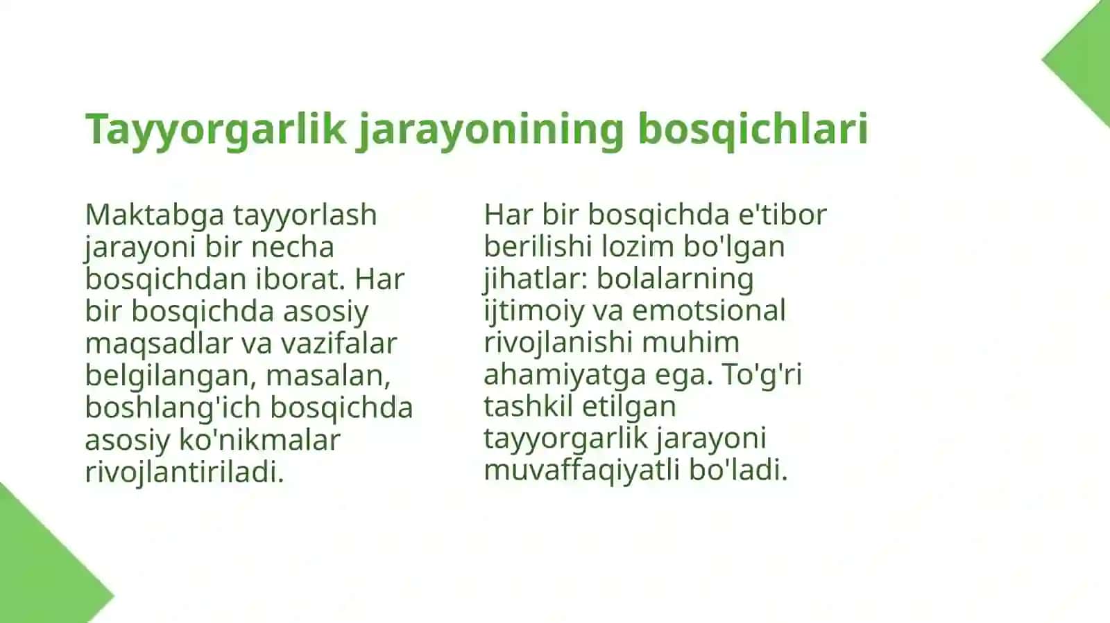 Bolalarni maktabga  tayyorlashning nazariy asoslari 4