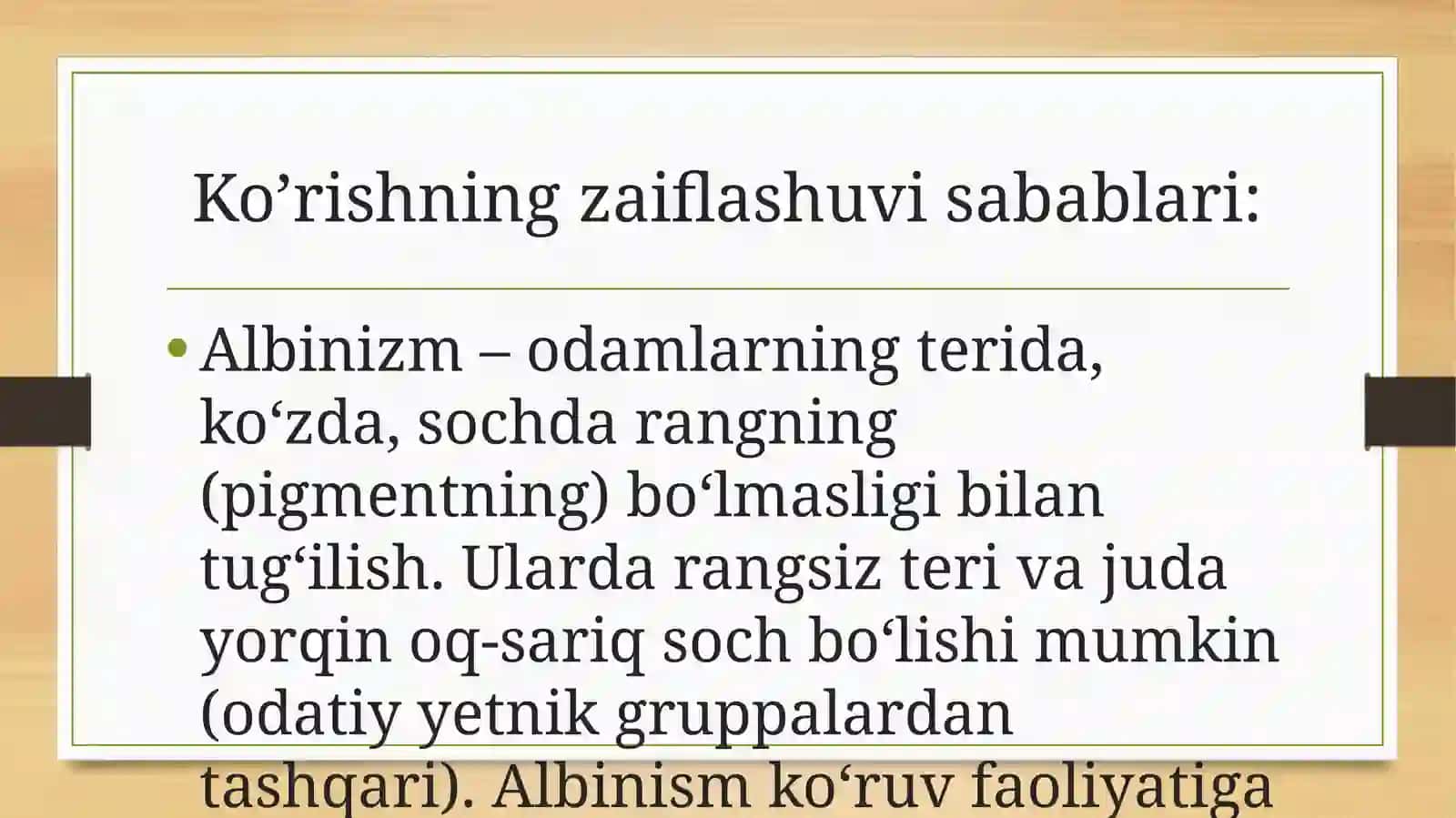 Korishida nuqsoni bo’lgan bolalar 4