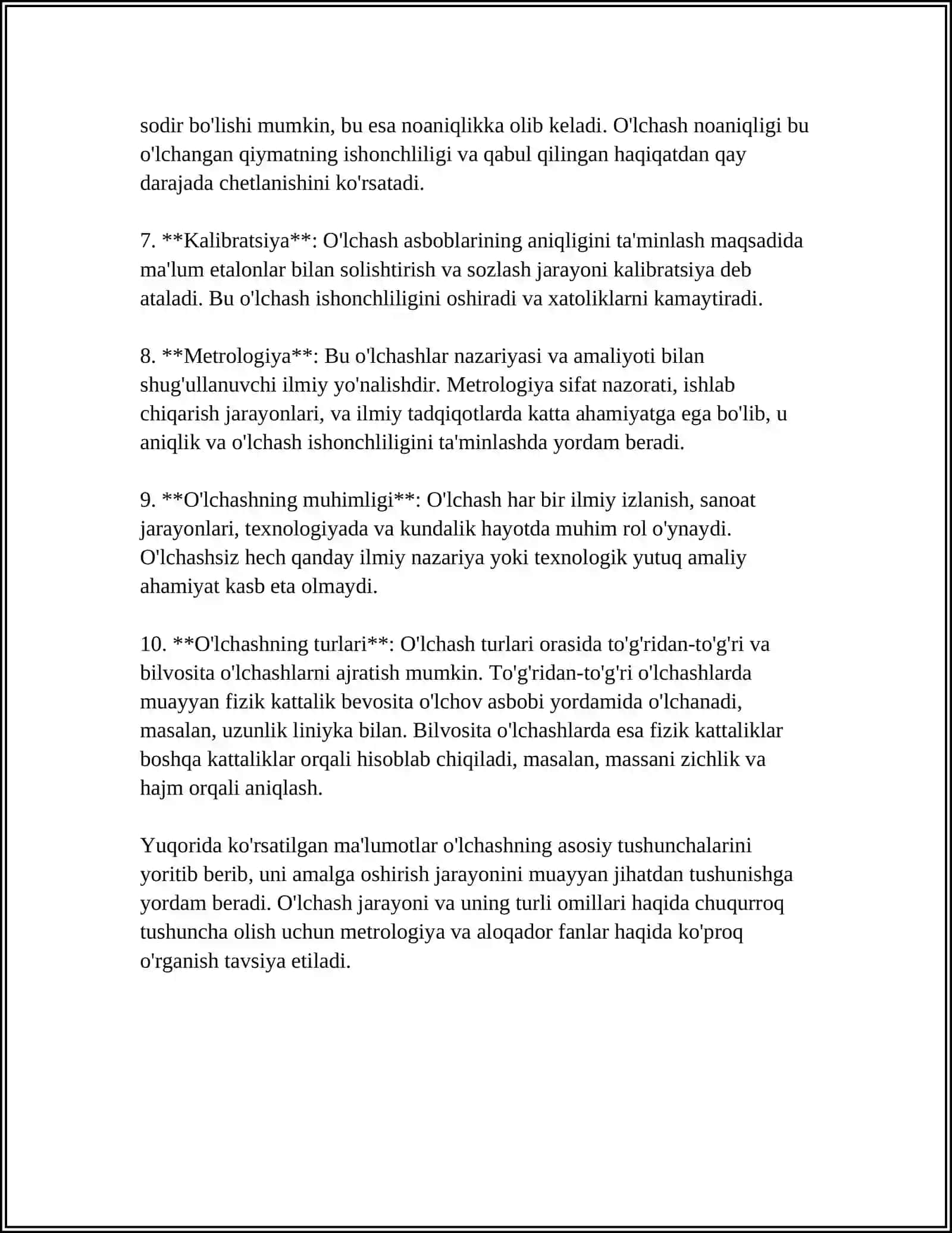 O'LCHASH ASBOBLARI VA O'LCHASH XATOLIKLARI 4
