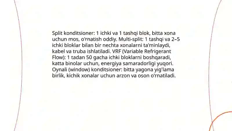 Shamollatish va havo konditsioneri 4