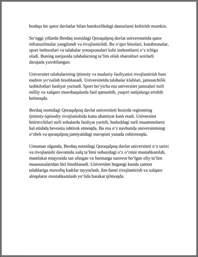 BERDAQ NOMIDAGI QORAQALPOQ DAVLAT UNIVERSITETI 4