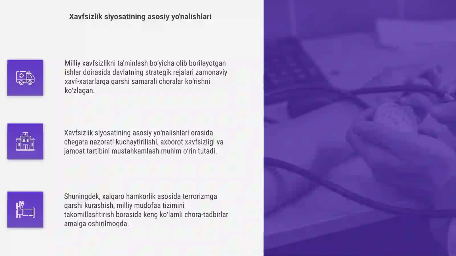 Milliy xavfsizlikni taminlash borasida amalga oshirilayotgan ishlash 4
