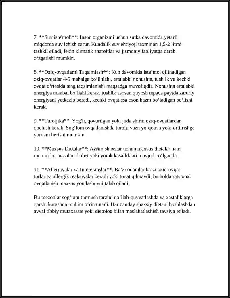 RATSIONAL OVQATLANISHNI TASHKIL QILISHDA MUTAXASSISNING VAZIFASI VA NAZORAT QILIB BORISH 4