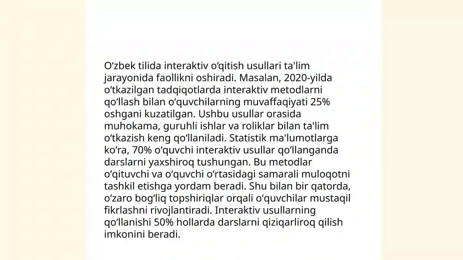 Oʻzbek tiliga oʻqitish tizimini yaratish va takomillashtirish 4