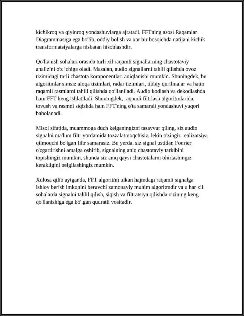 AXBOROTLARGA MATEMATIK ISHLOV BERISH ZAMONAVIY ALGORITMLARI VA UNGA MISOLLAR 4