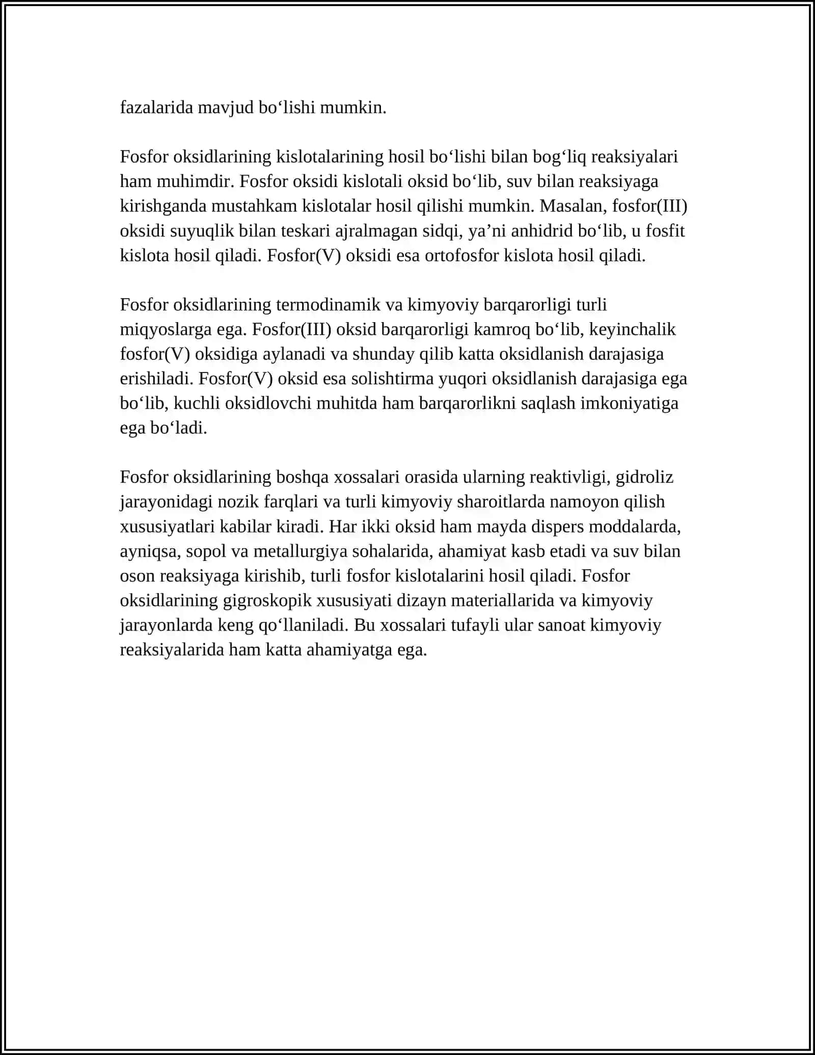 FOSFOR OKSIDLARI VA KISLORODLI KISLOTALARI 4