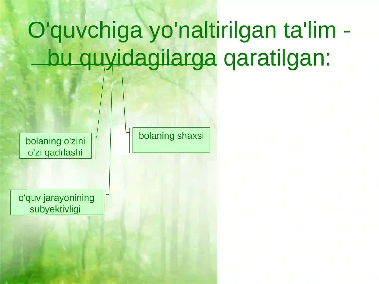 Asosiy pedagogik yondashuvlar va ulardan boshlang‘ich ta’limda foydalanish 4
