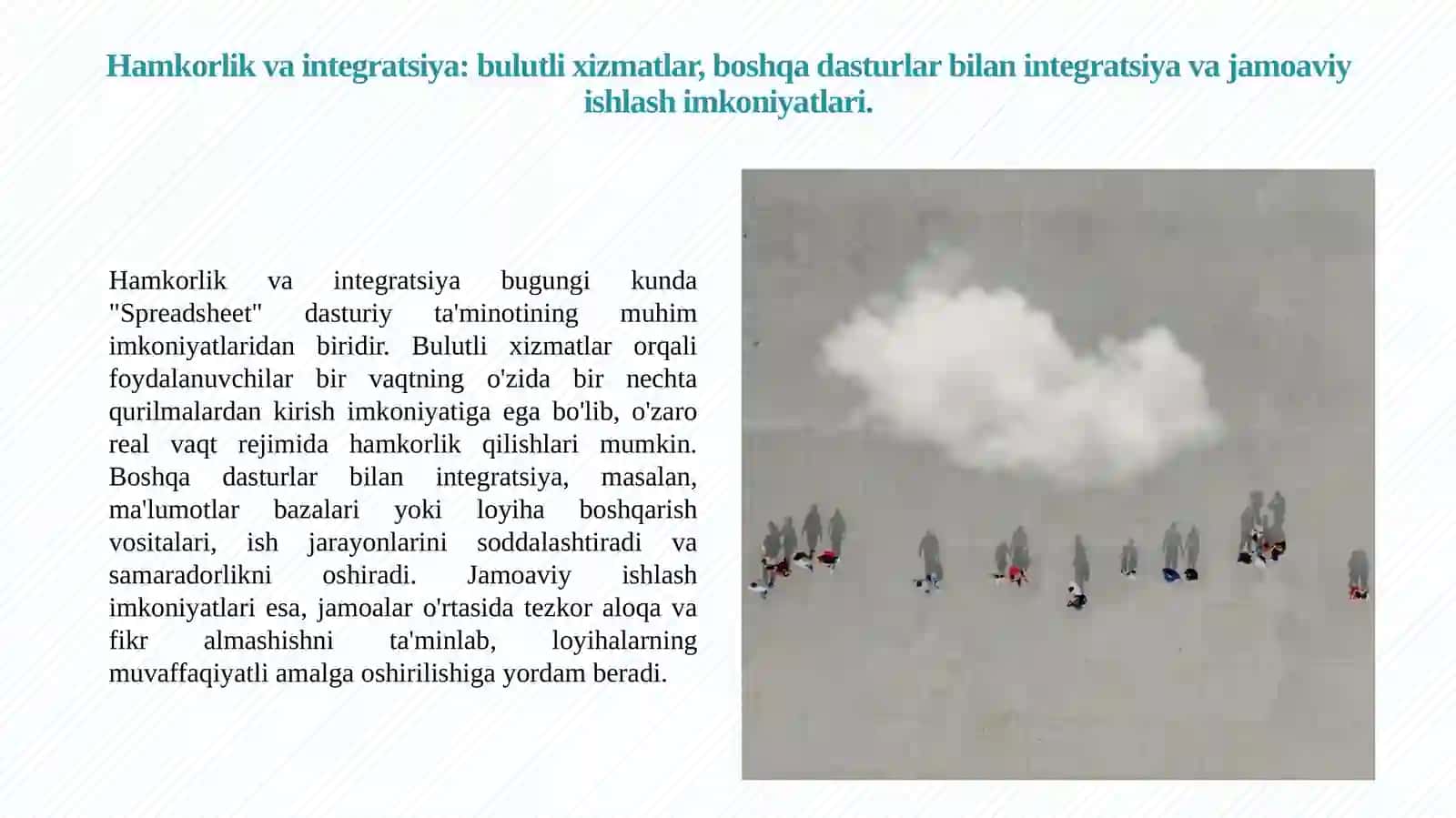 Spreadsheet   dasturiy taminoti va uning imkoniya 4