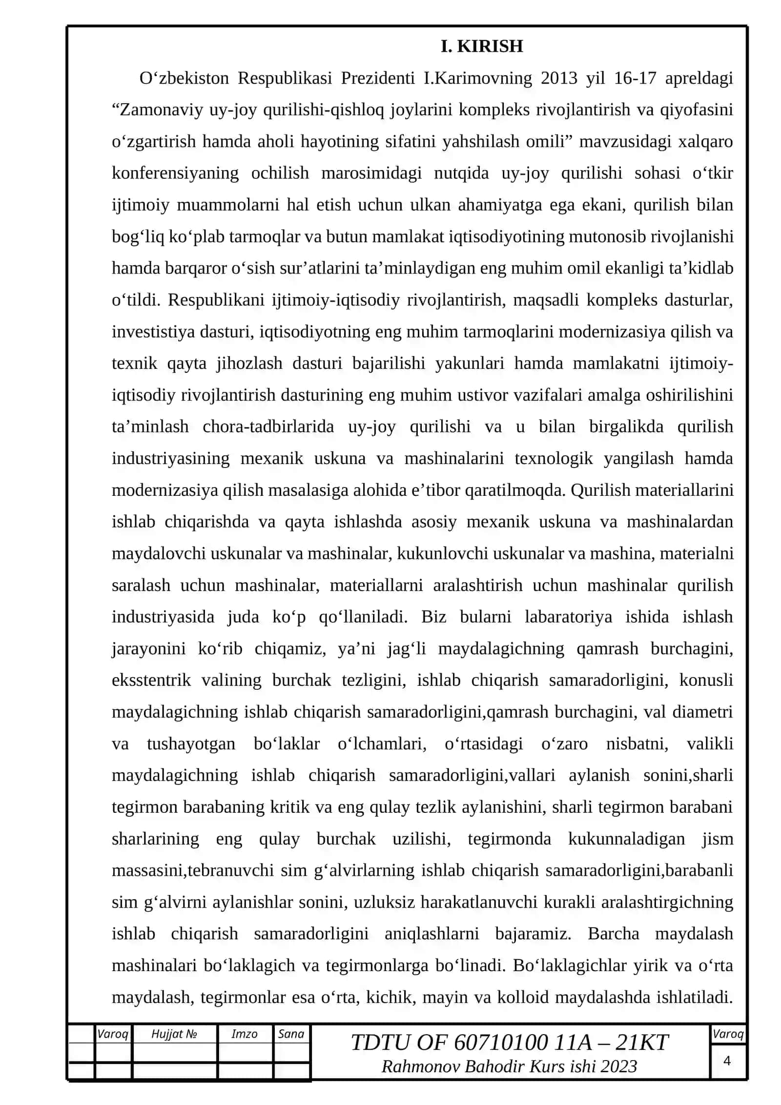 KURS LOYIHASI JAGʻLI MAYDALAGICH HISOBI 4