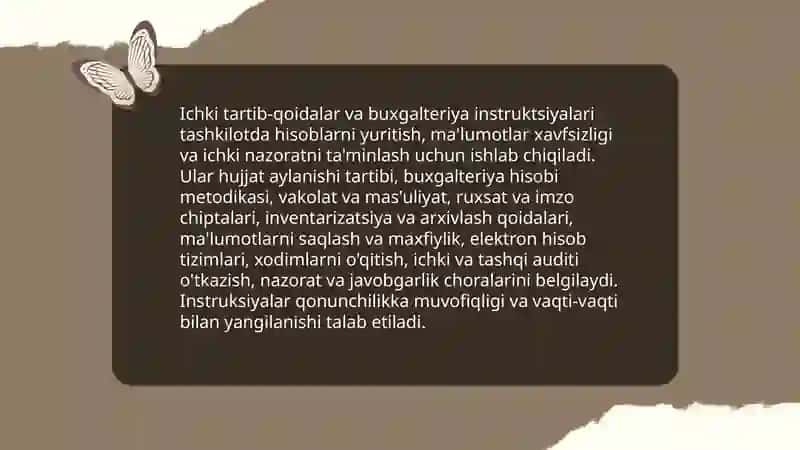 Buxgalteriyada ishni tashkil qilish 4