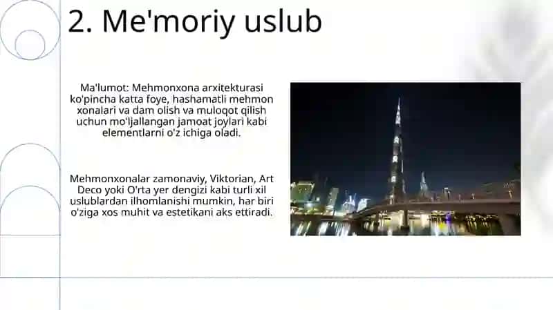 Arxitekturada mehmonxona haqida maʼlumot 4