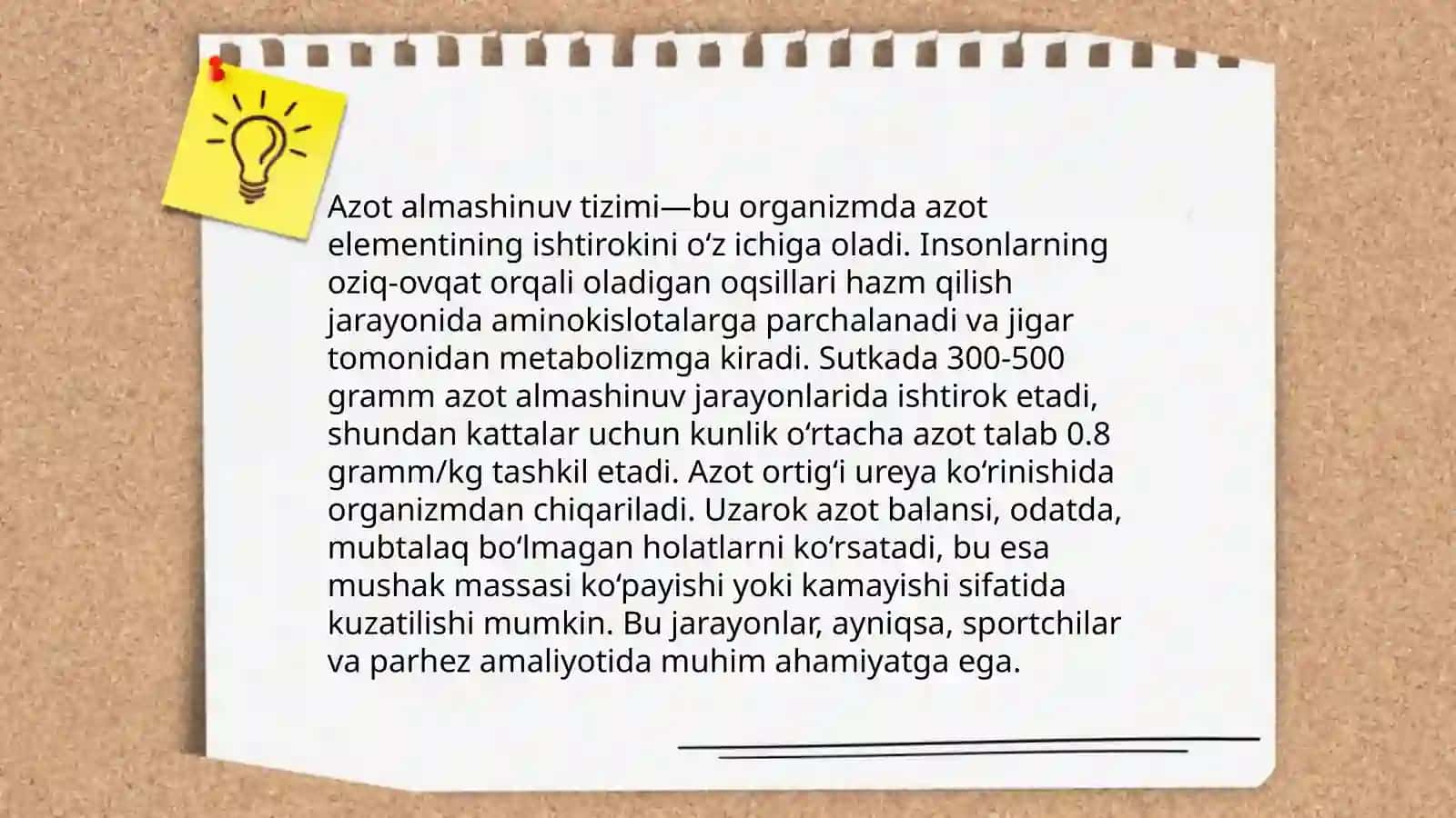 Organizmdagi modda va energiyalar almashinuvi 4